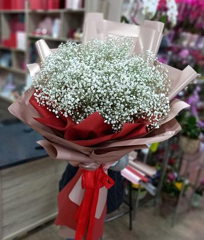 Букет цветов из: Гипсофила в Пешки