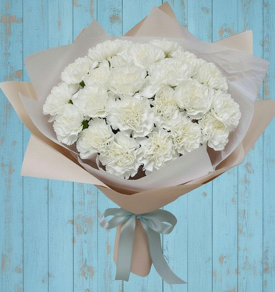 Букет цветов из: Гвоздики в Пешки