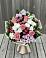 Букет цветов из: Альстромерии, Гвоздики, Розы и Хризантемы в Пешки