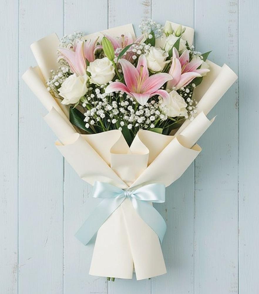 Букет цветов из: Лилии в Пешки