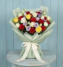 Букет цветов из:  Розы #REPLACE_PRED# Пешки