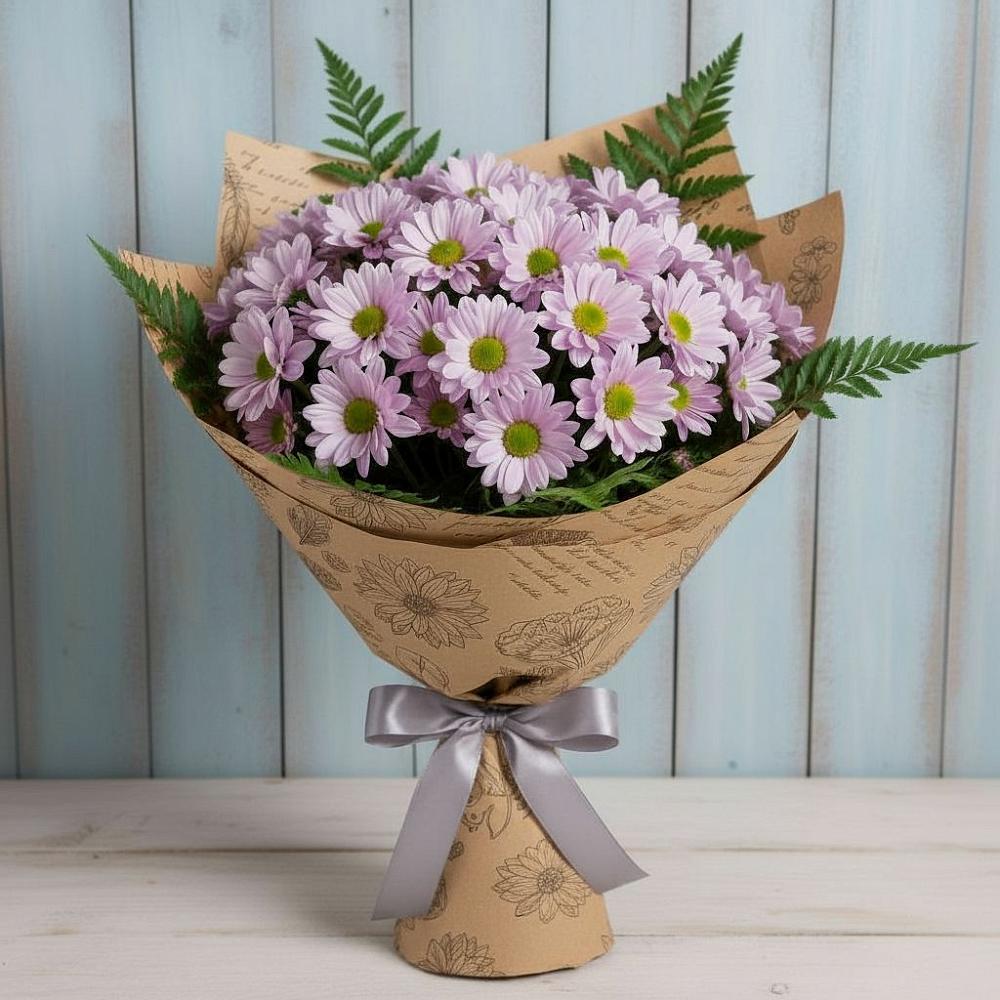 Букет цветов из: Хризантемы в Пешки