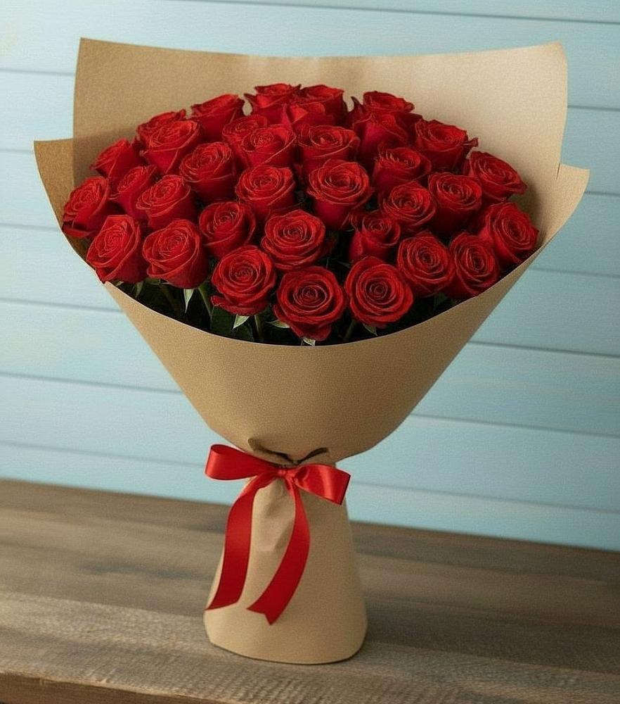 Букет Красные розы Милано в Пешки