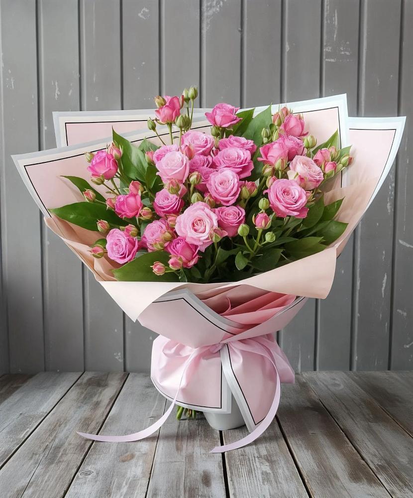 Букет Розовый кустик в Пешки