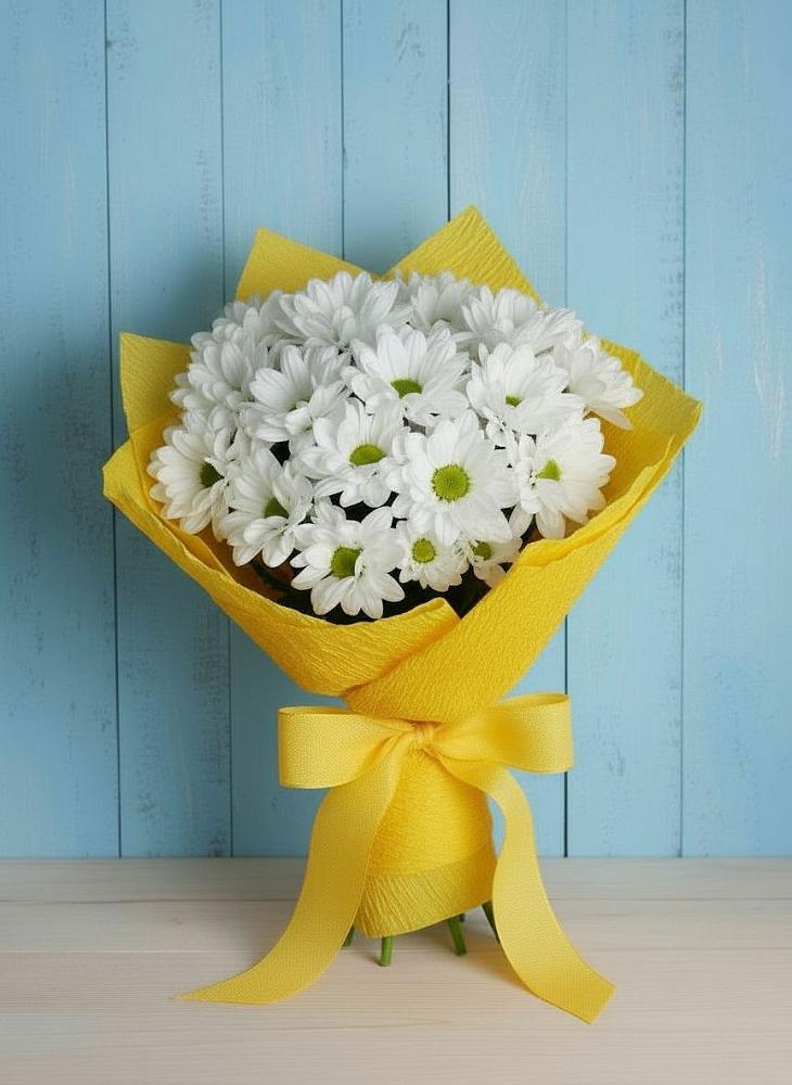 Букет цветов из: Хризантемы в Пешки