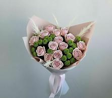Букет цветов из:  Розы и Хризантемы #REPLACE_PRED# Пешки