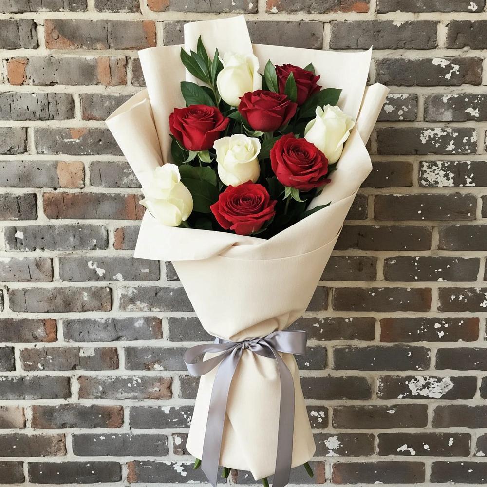 Букет цветов из: Розы в Пешки