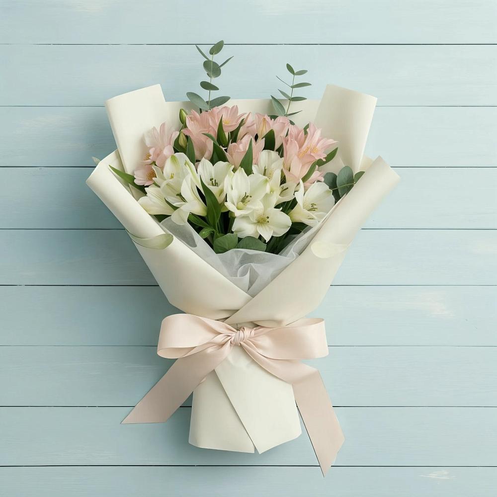 Букет цветов из: Альстромерии в Пешки