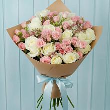 Букет цветов из:  Розы в Пешки