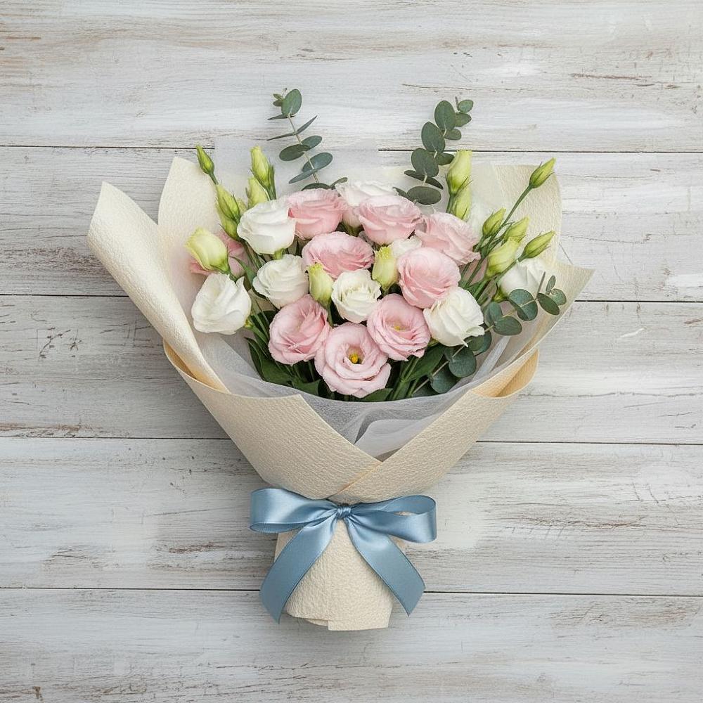 Букет цветов из: Лизиантусы в Пешки